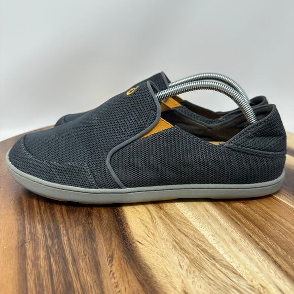 Olukai Nohea Mesh Slip On Shoes Men's 10.5 Gray Casual Comfort Loafer Sneakers - Picture 3 of 8